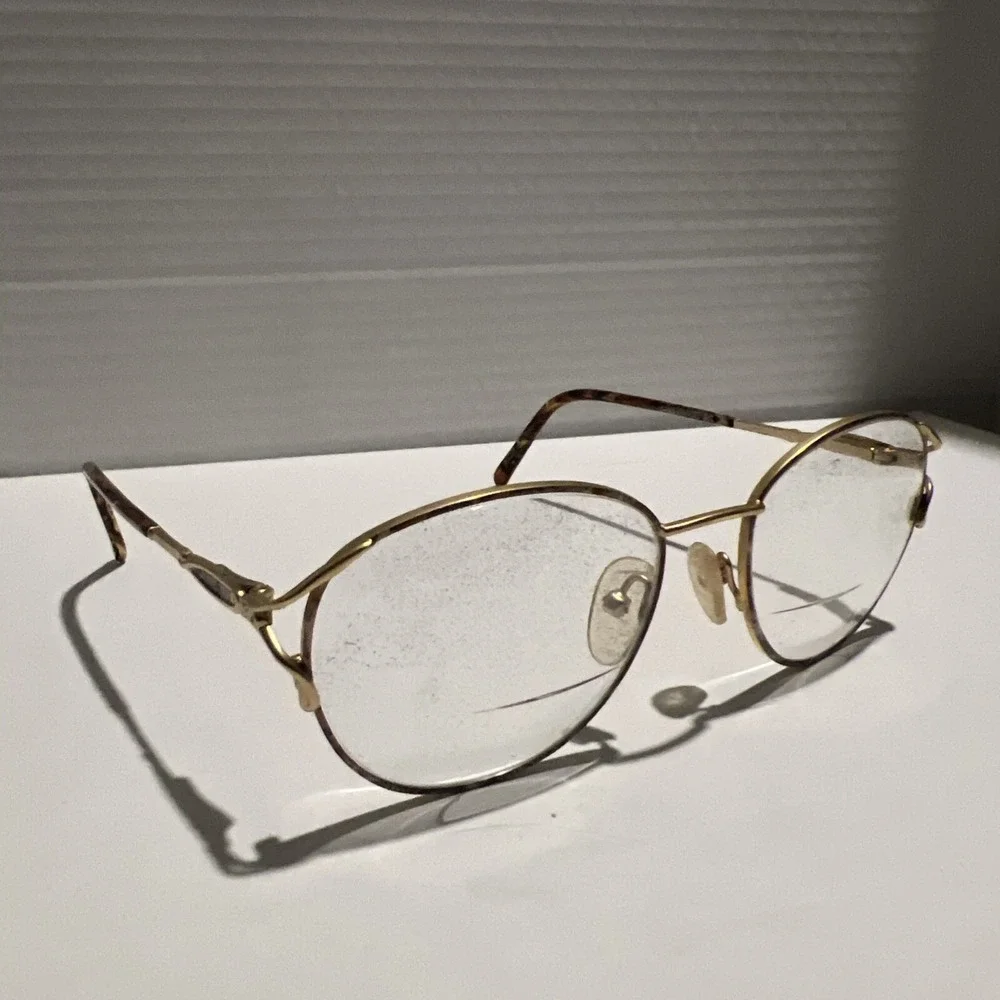 Sans Pareil Eyeglasses Frame LINDA EVANS MOD 142 DEMI BLONDE 140mm Designer
